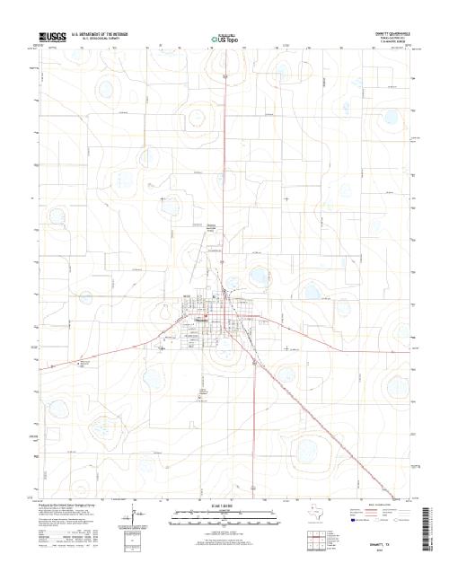 MyTopo Dimmitt, Texas USGS Quad Topo Map