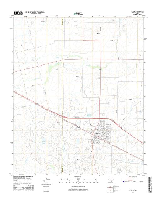 MyTopo Electra, Texas USGS Quad Topo Map