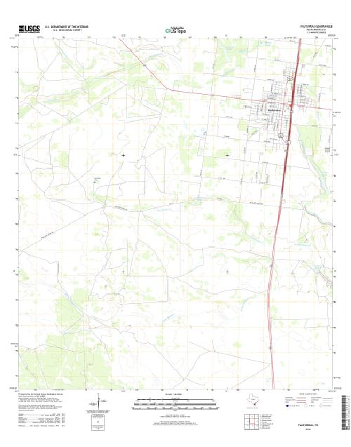 MyTopo Falfurrias, Texas USGS Quad Topo Map