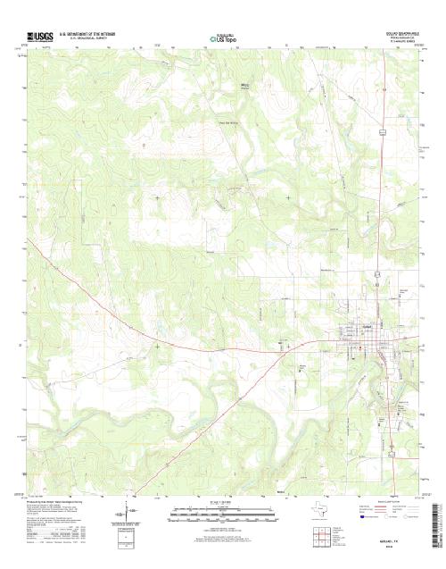 MyTopo Goliad, Texas USGS Quad Topo Map