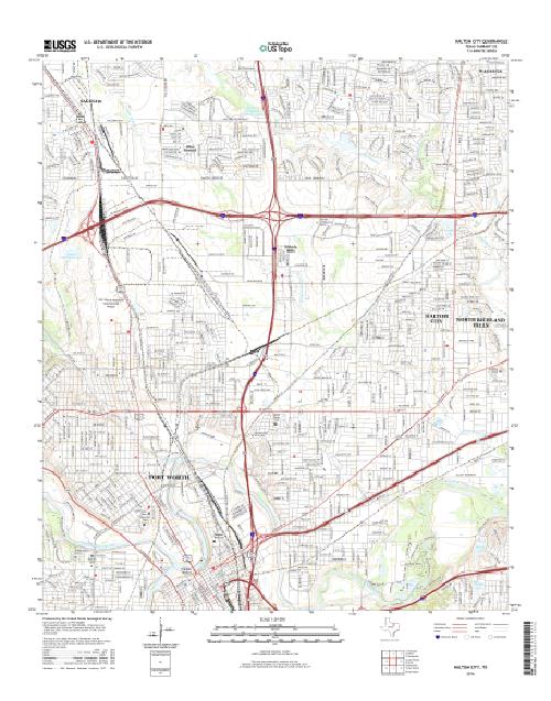 MyTopo Haltom City, Texas USGS Quad Topo Map