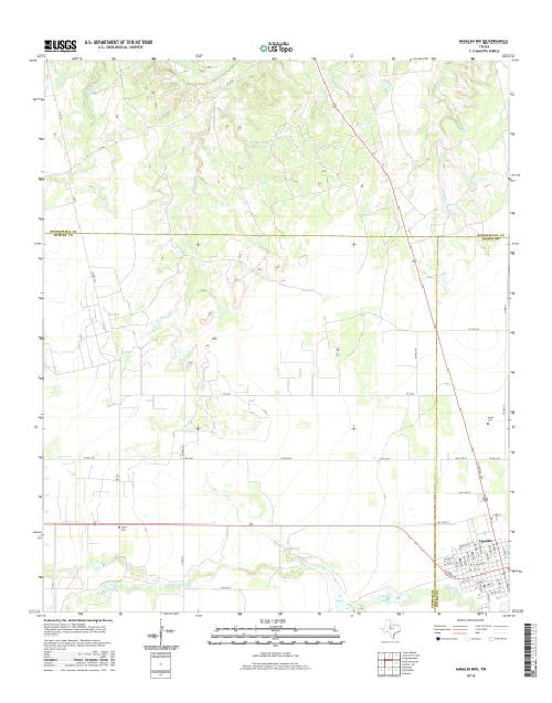 MyTopo Hamlin NW, Texas USGS Quad Topo Map