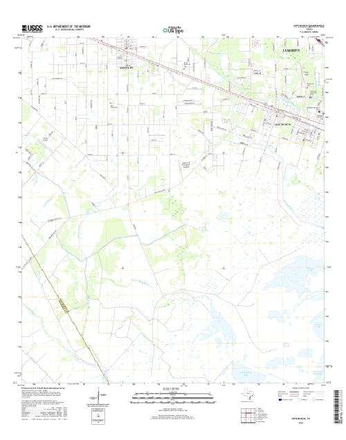MyTopo Hitchcock, Texas USGS Quad Topo Map