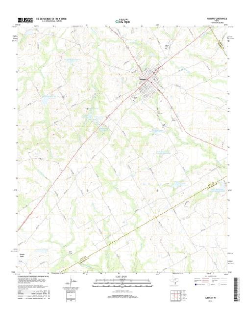 MyTopo Hubbard, Texas USGS Quad Topo Map