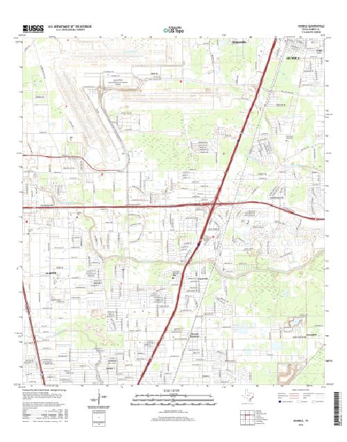 MyTopo Humble, Texas USGS Quad Topo Map