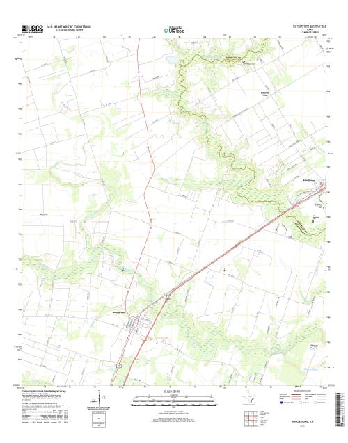 MyTopo Hungerford, Texas USGS Quad Topo Map