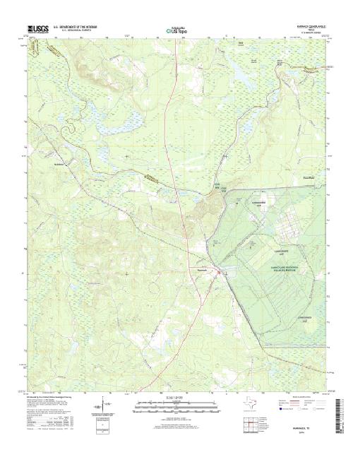 MyTopo Karnack, Texas USGS Quad Topo Map