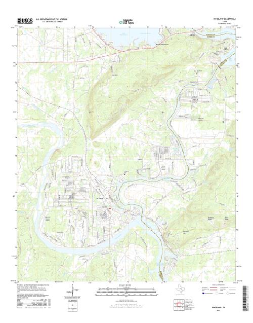MyTopo Kingsland, Texas USGS Quad Topo Map