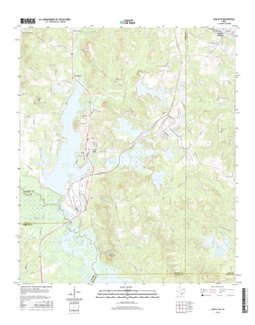 MyTopo Lone Star, Texas USGS Quad Topo Map