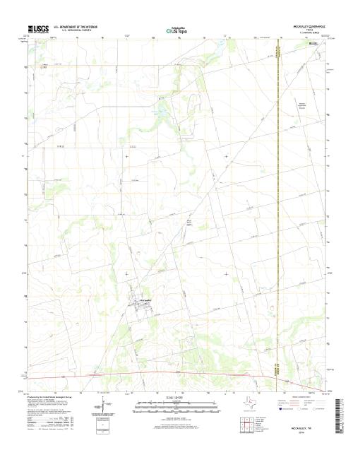 MyTopo McCaulley, Texas USGS Quad Topo Map