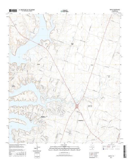 MyTopo Moffat, Texas USGS Quad Topo Map
