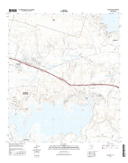 MyTopo Nolanville, Texas USGS Quad Topo Map