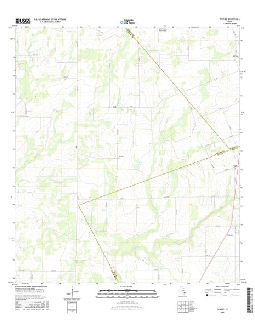 MyTopo Pawnee, Texas USGS Quad Topo Map