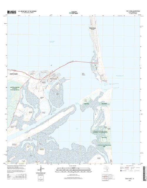 MyTopo Port Isabel, Texas USGS Quad Topo Map