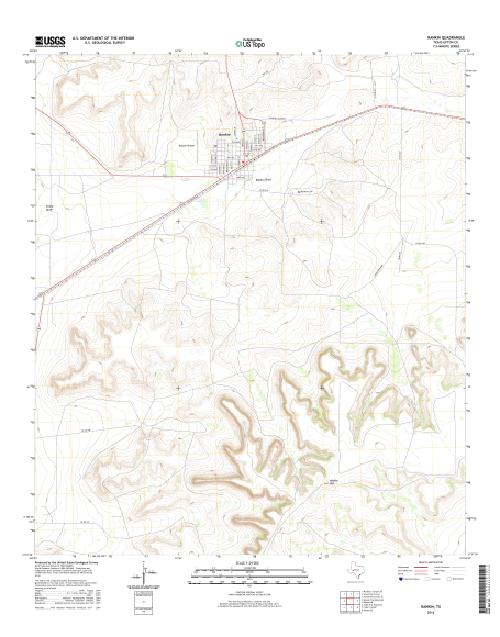 MyTopo Rankin, Texas USGS Quad Topo Map
