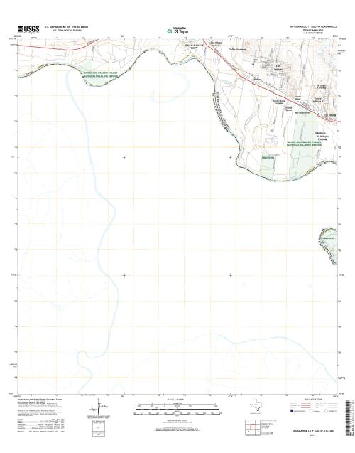 MyTopo Rio Grande City South, Texas USGS Quad Topo Map