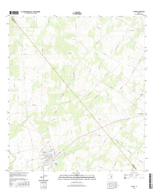MyTopo Runge, Texas USGS Quad Topo Map