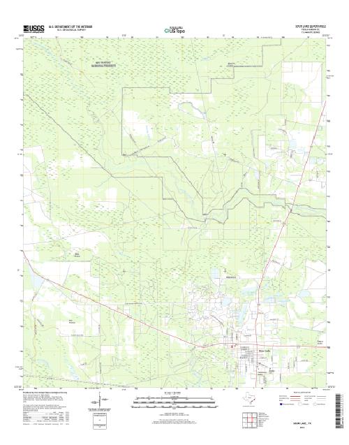 MyTopo Sour Lake, Texas USGS Quad Topo Map