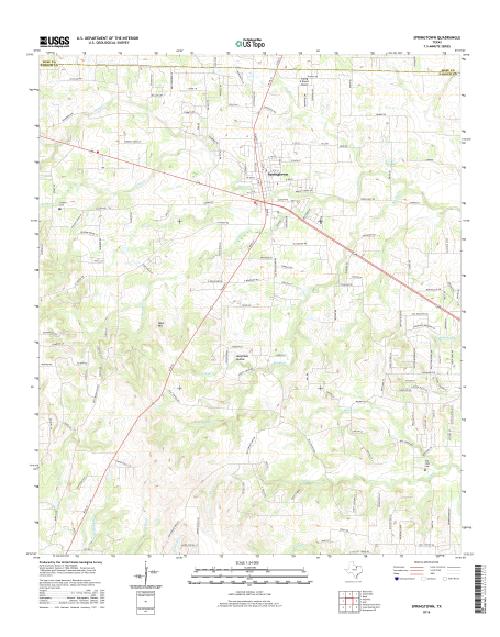MyTopo Springtown, Texas USGS Quad Topo Map