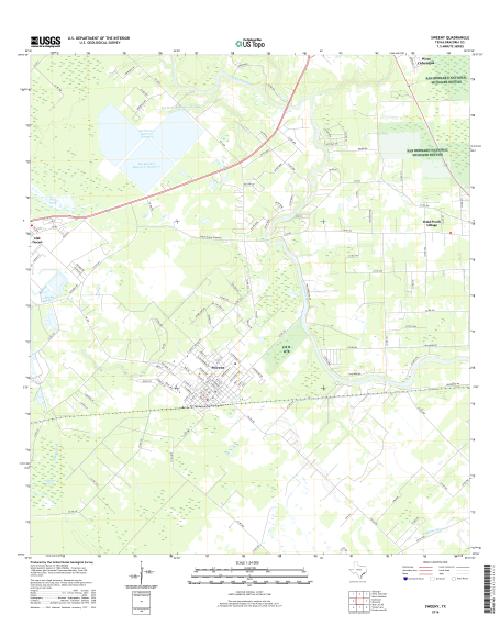 MyTopo Sweeny, Texas USGS Quad Topo Map
