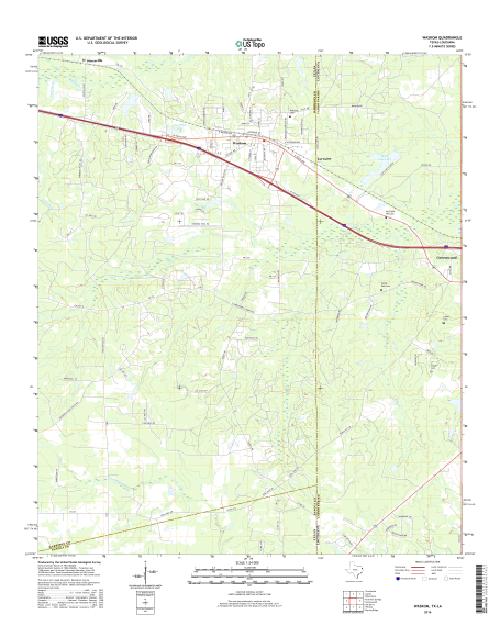 MyTopo Waskom, Texas USGS Quad Topo Map