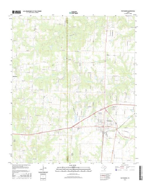 MyTopo Whitesboro, Texas USGS Quad Topo Map