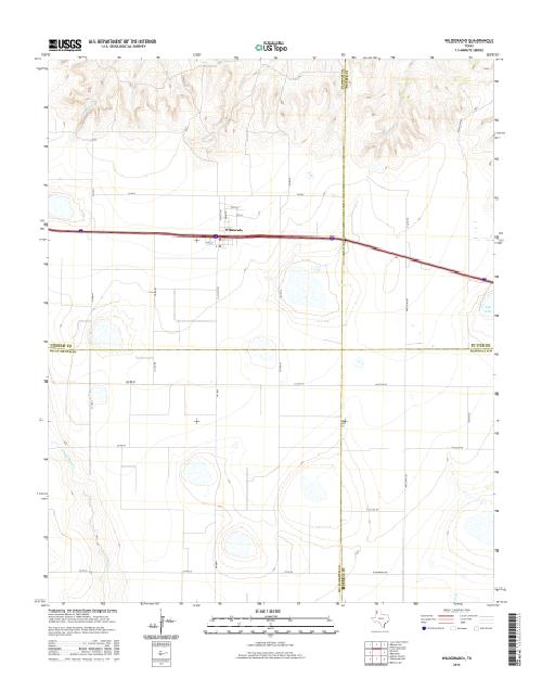 MyTopo Wildorado, Texas USGS Quad Topo Map