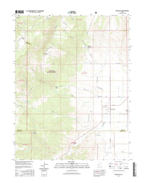 MyTopo Circleville, Utah USGS Quad Topo Map