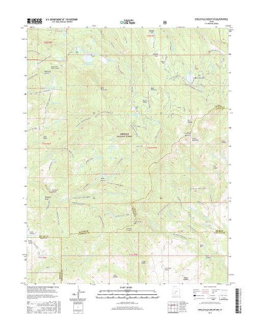 MyTopo Circleville Mountain, Utah USGS Quad Topo Map