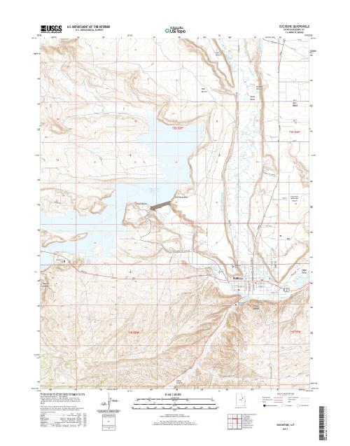 MyTopo Duchesne, Utah USGS Quad Topo Map