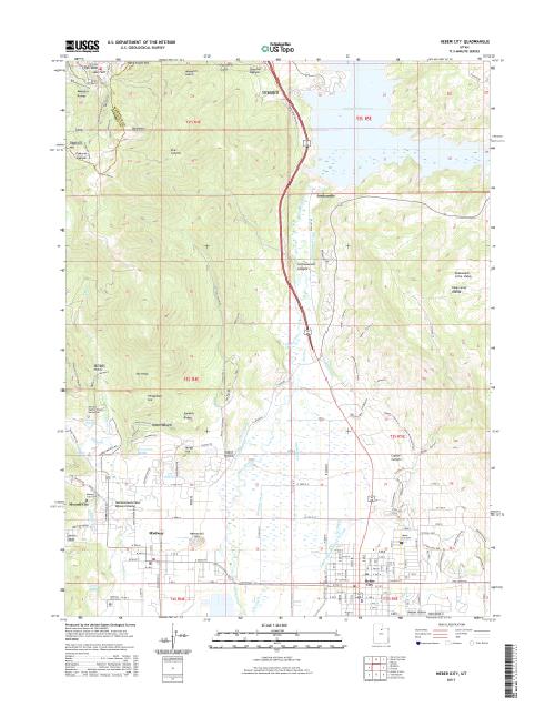 MyTopo Heber City, Utah USGS Quad Topo Map