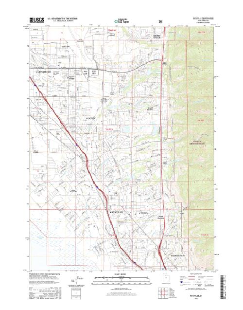 MyTopo Kaysville, Utah USGS Quad Topo Map