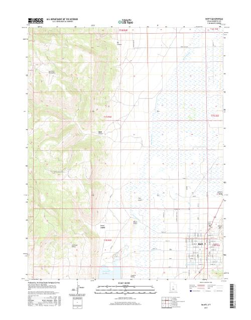 MyTopo Manti, Utah USGS Quad Topo Map