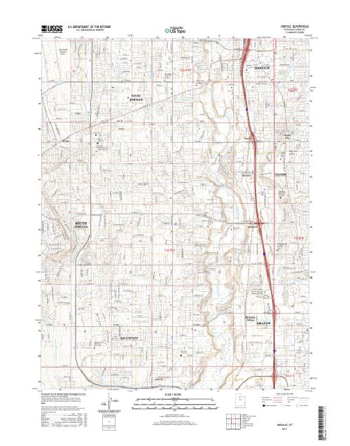 MyTopo Midvale, Utah USGS Quad Topo Map