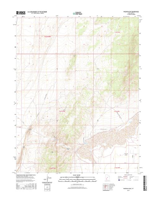 MyTopo Parowan Gap, Utah USGS Quad Topo Map