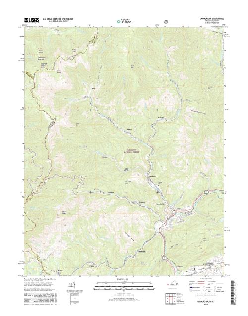 MyTopo Appalachia, Virginia USGS Quad Topo Map