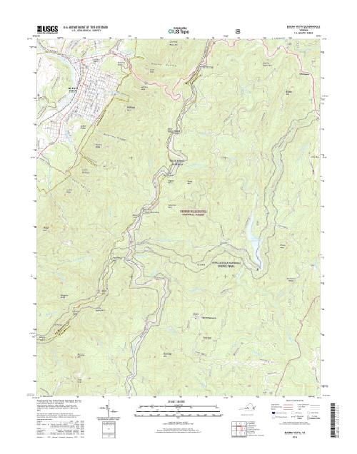 MyTopo Buena Vista, Virginia USGS Quad Topo Map