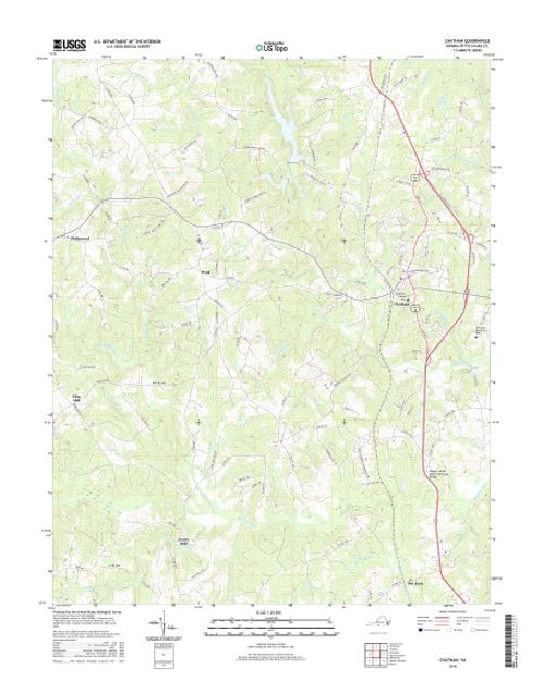 MyTopo Chatham, Virginia USGS Quad Topo Map
