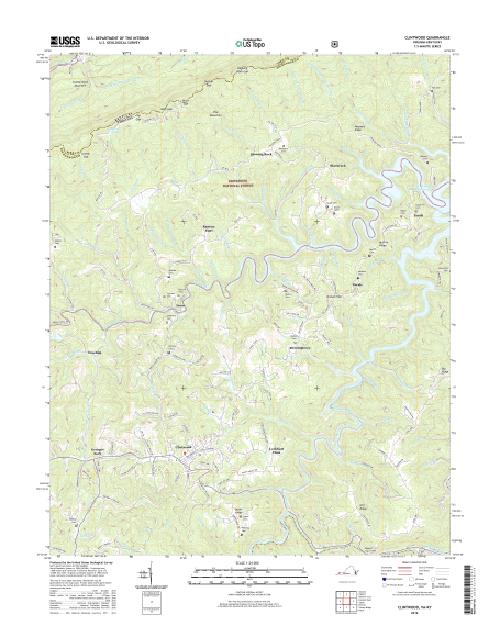 MyTopo Clintwood, Virginia USGS Quad Topo Map