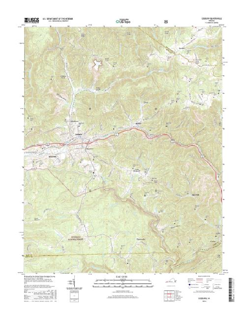 MyTopo Coeburn, Virginia USGS Quad Topo Map