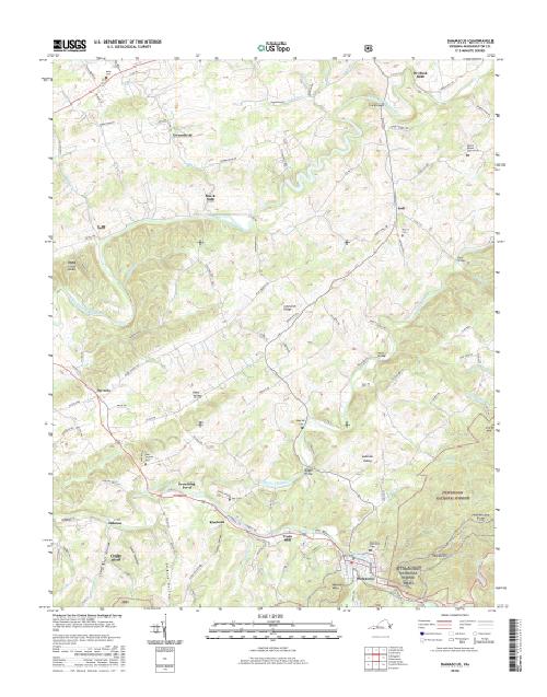 MyTopo Damascus, Virginia USGS Quad Topo Map