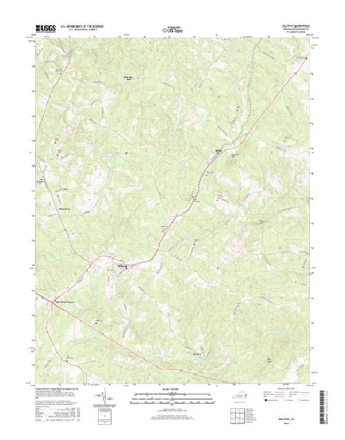MyTopo Dillwyn, Virginia USGS Quad Topo Map