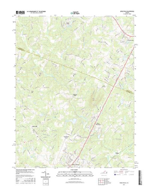 MyTopo Earlysville, Virginia USGS Quad Topo Map