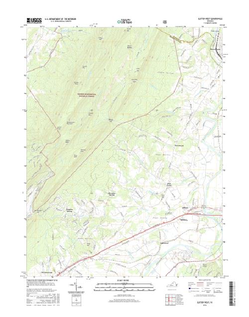 MyTopo Elkton West, Virginia USGS Quad Topo Map