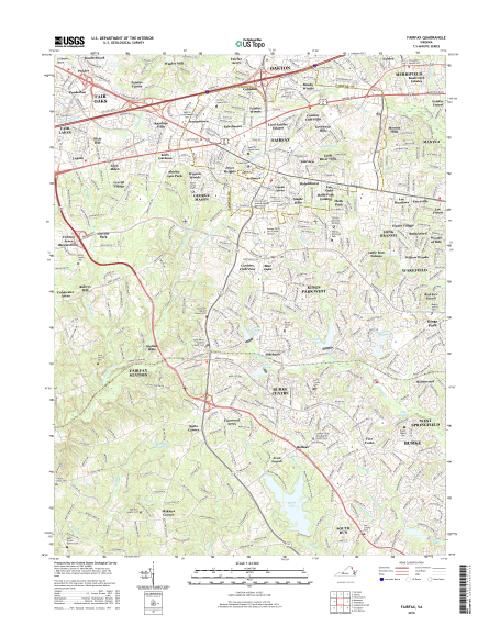 MyTopo Fairfax, Virginia USGS Quad Topo Map