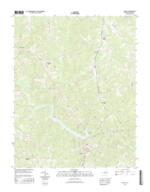 MyTopo Halifax, Virginia USGS Quad Topo Map