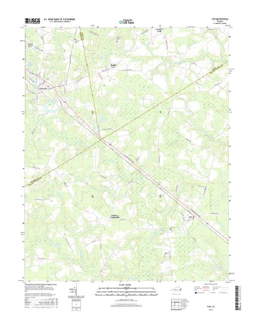 MyTopo Ivor, Virginia USGS Quad Topo Map