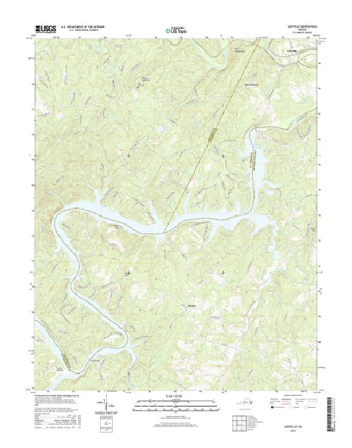 MyTopo Leesville, Virginia USGS Quad Topo Map