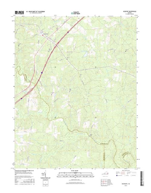 MyTopo Mckenney, Virginia USGS Quad Topo Map