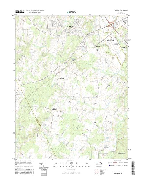 MyTopo Nokesville, Virginia USGS Quad Topo Map